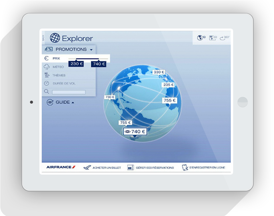 App Air France - Internet Globe Clipart (1000x756), Png Download