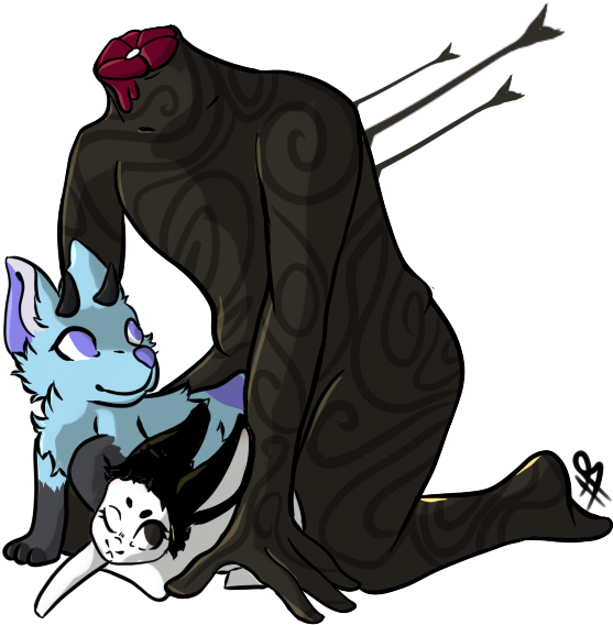 I'll Protect You~~ - Cartoon Clipart (560x668), Png Download