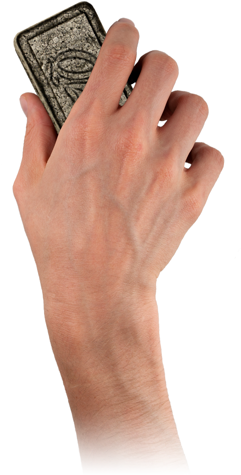 Eraser - Hand With Eraser Png Clipart (1700x1400), Png Download