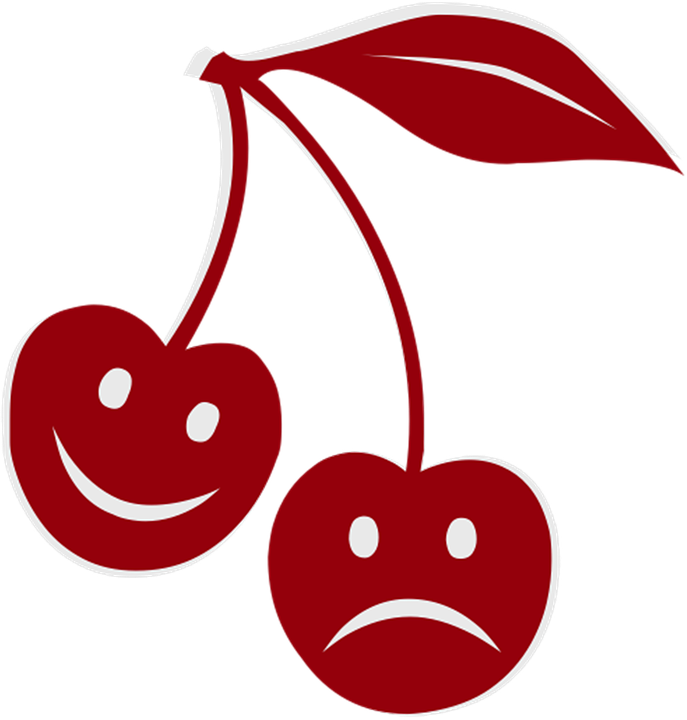 Happy, Sad, Cherry, Feelings, Emotions, Face, Smile - Transparent Bipolar Disorder Clipart (687x720), Png Download