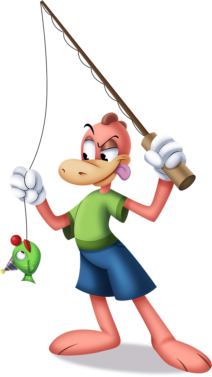 Fisherman Clipart Sad - Fishing Toon - Png Download (760x1346), Png Download