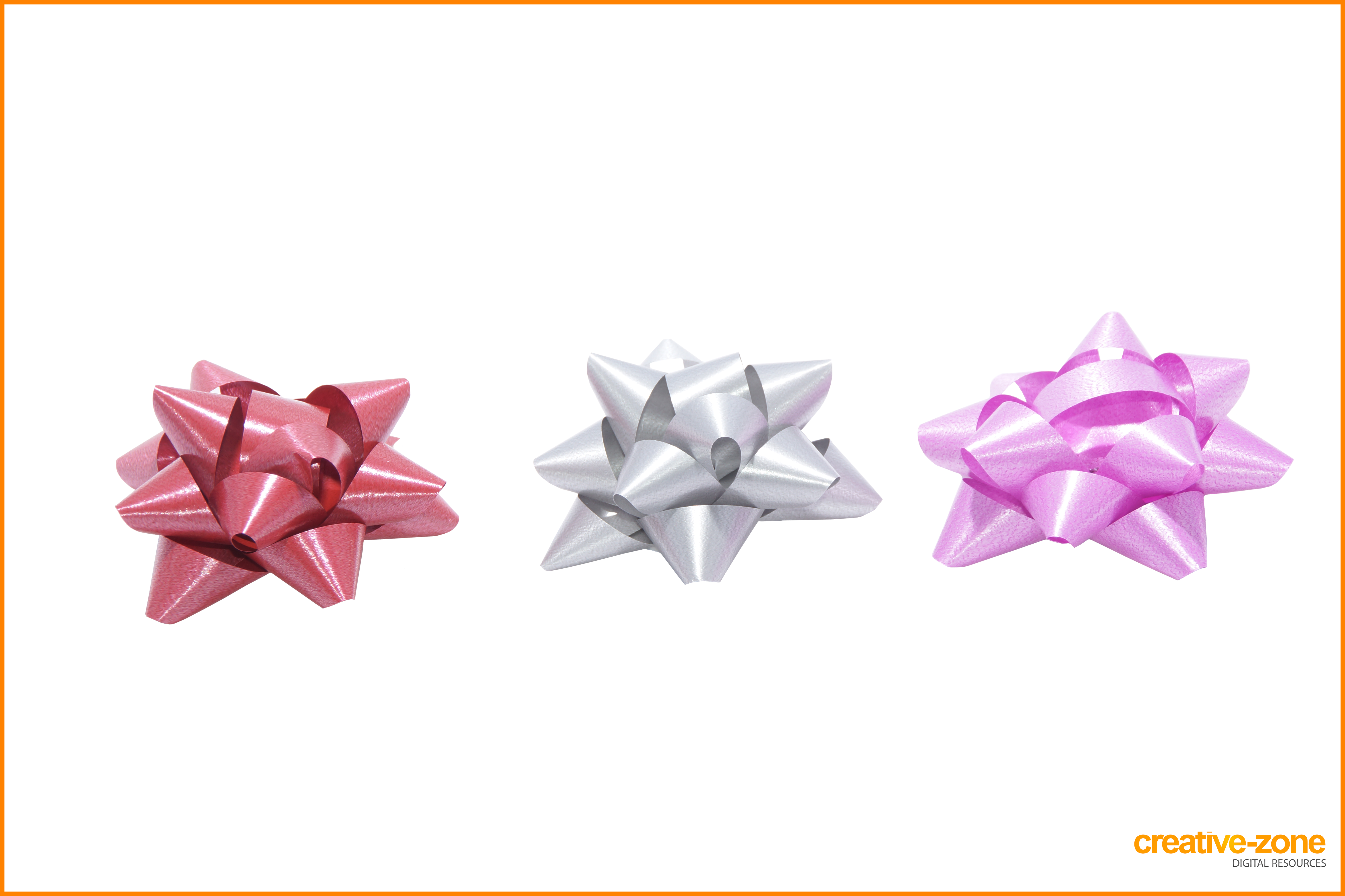 Dark Red, Silver, Purple Gift Bow, Star - Origami Paper Clipart (6030x4020), Png Download