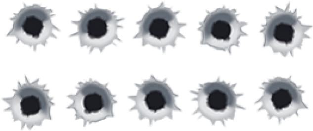Bullet Hole - Bullet Hole Vector Png Clipart (640x480), Png Download