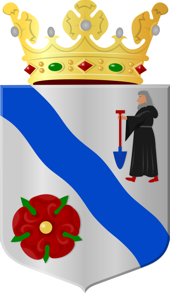 De Wold Aa Waterschapswapen - Wapen Blauwe Dwarsbalk Clipart (595x1023), Png Download