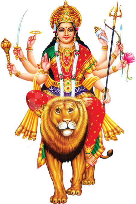 Free Png Download Sheran Wali Mata Png Images Background - Durga Devi Images Png Clipart (850x680), Png Download