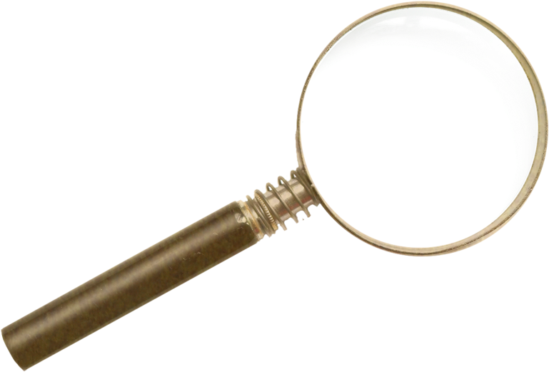 Loupe Png Pic - Vintage Magnifying Glass Png Clipart (900x675), Png Download