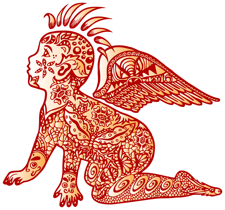 Love Tattoo Clipart Child - Baby Crawling Tattoo - Png Download (772x720), Png Download