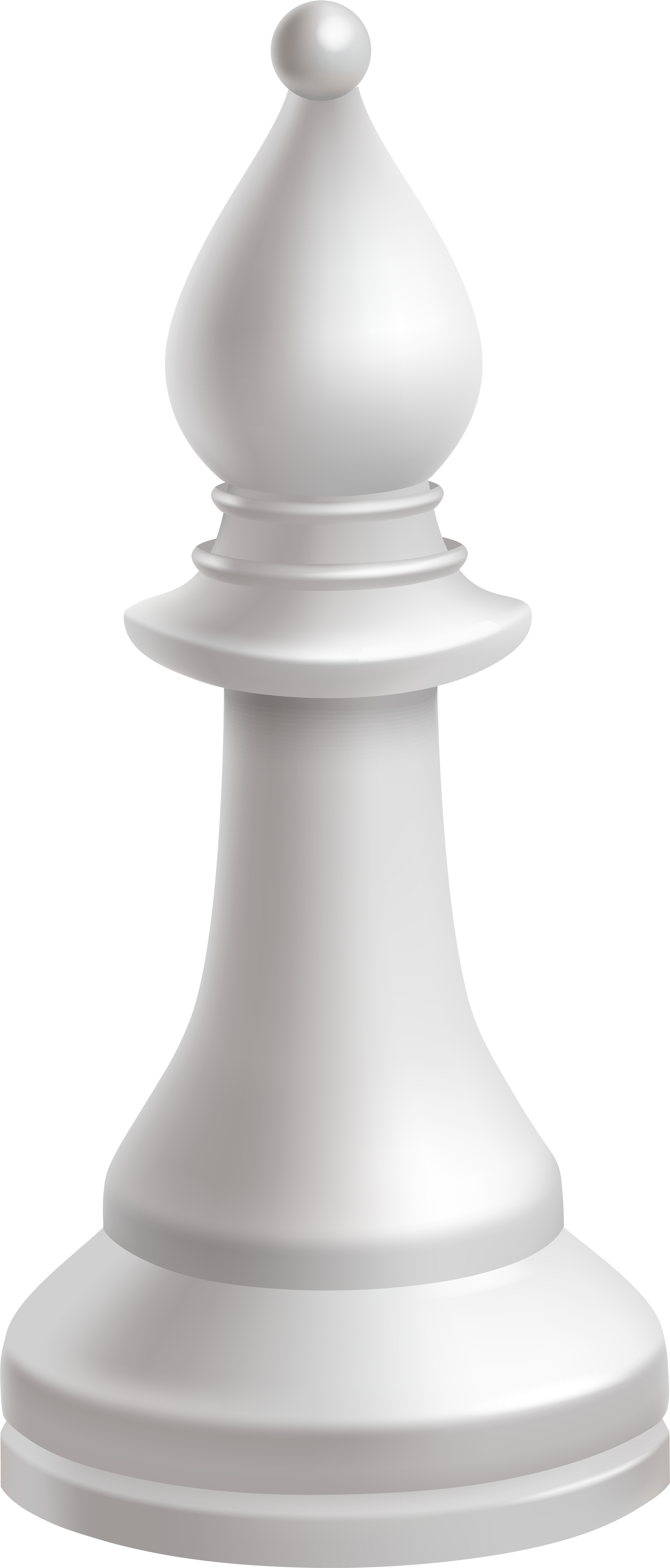 Bishop White Chess Piece Png Clip Art - White King Chess Piece Png Transparent Png (3497x8000), Png Download