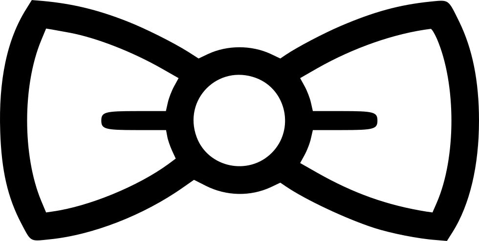 Png File Svg - Bow Tie Icon Png Clipart (980x494), Png Download