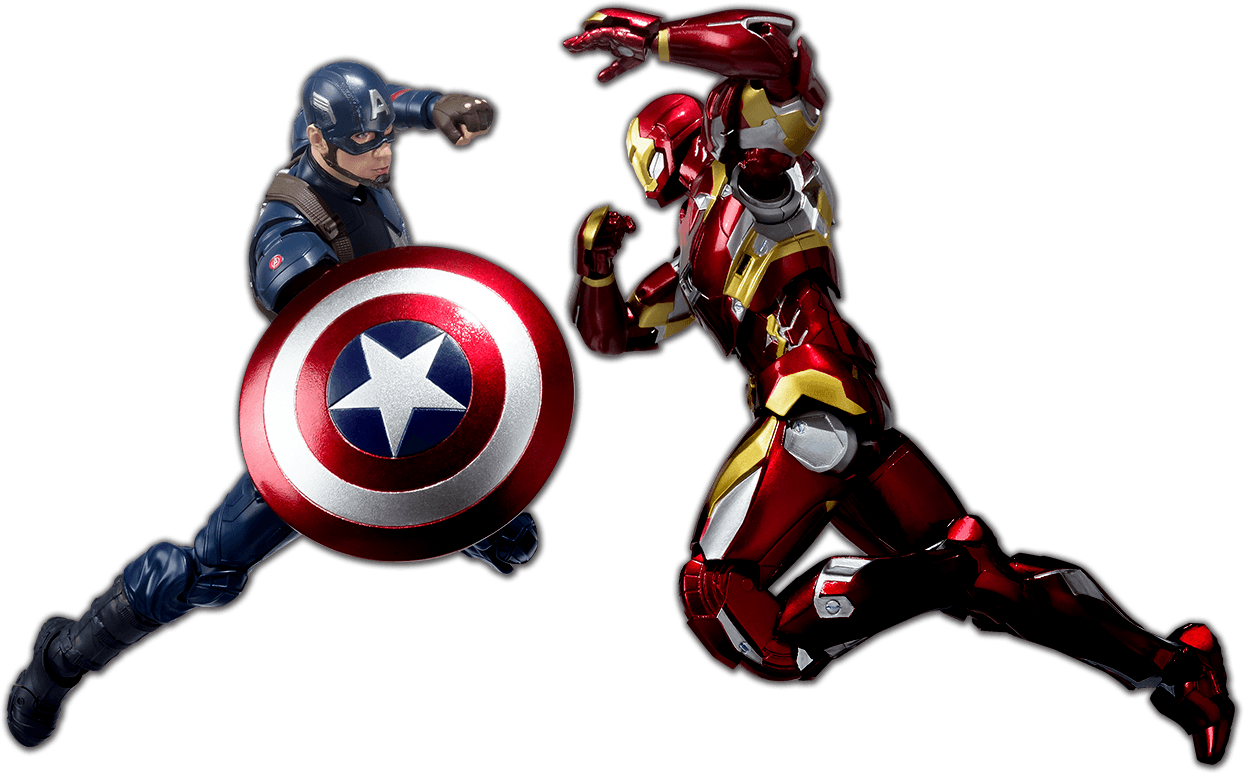 Captain America Civil War Png - Ironman Vs Captain America Png Clipart (1244x774), Png Download