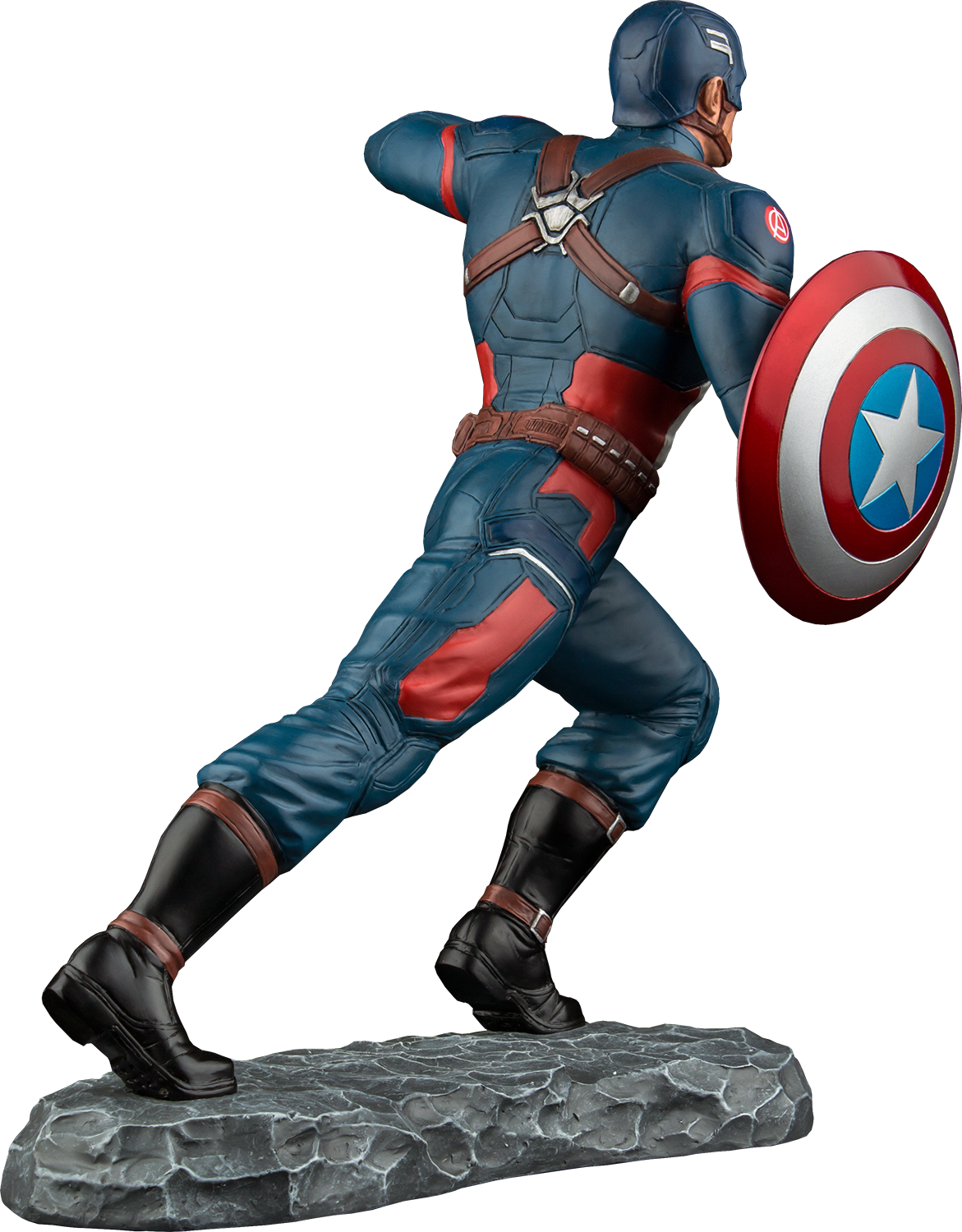 Captain - Capitão America Action Figure Statues Clipart (1171x1500), Png Download