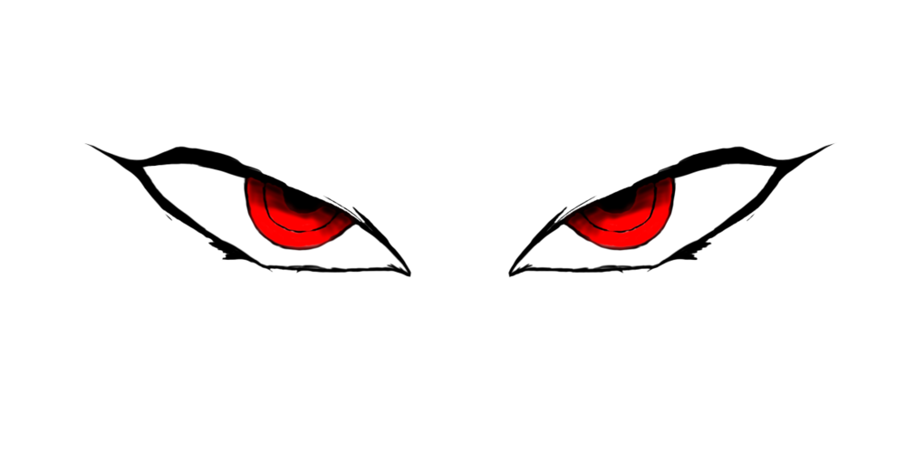 Angry Eyes Psd - Red Angry Eyes Png Clipart (1000x498), Png Download