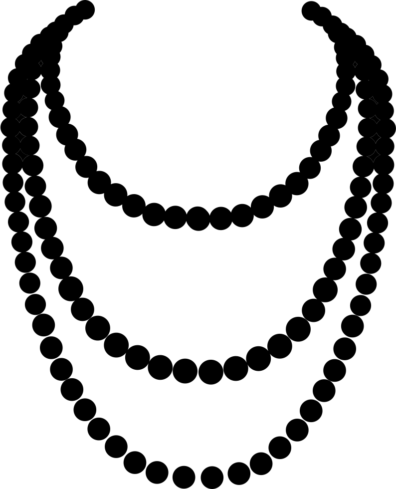 794 X 980 9 - Pearl Necklace Svg Free Clipart (794x980), Png Download