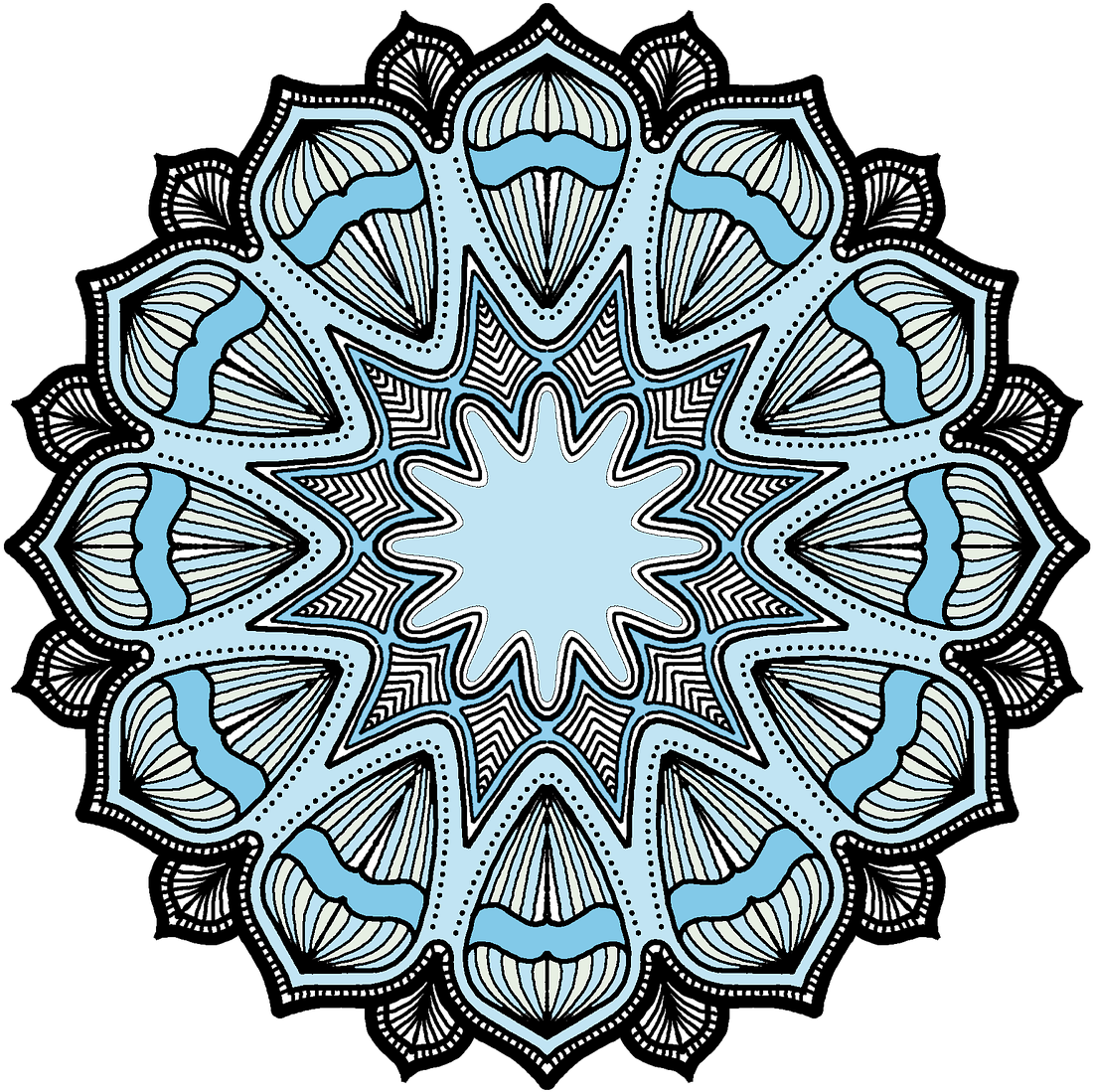 Mandala, Lines, Pattern, Shape, Line, Geometry, White - Lock Tavern Logo Clipart (676x720), Png Download