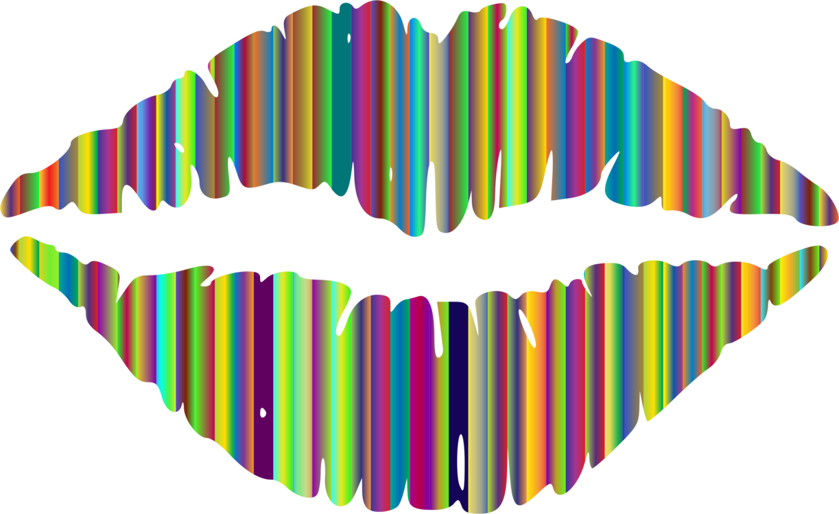 Lipstick Sticker Drawing Kiss - Lips Clip Art - Png Download (1223x750), Png Download