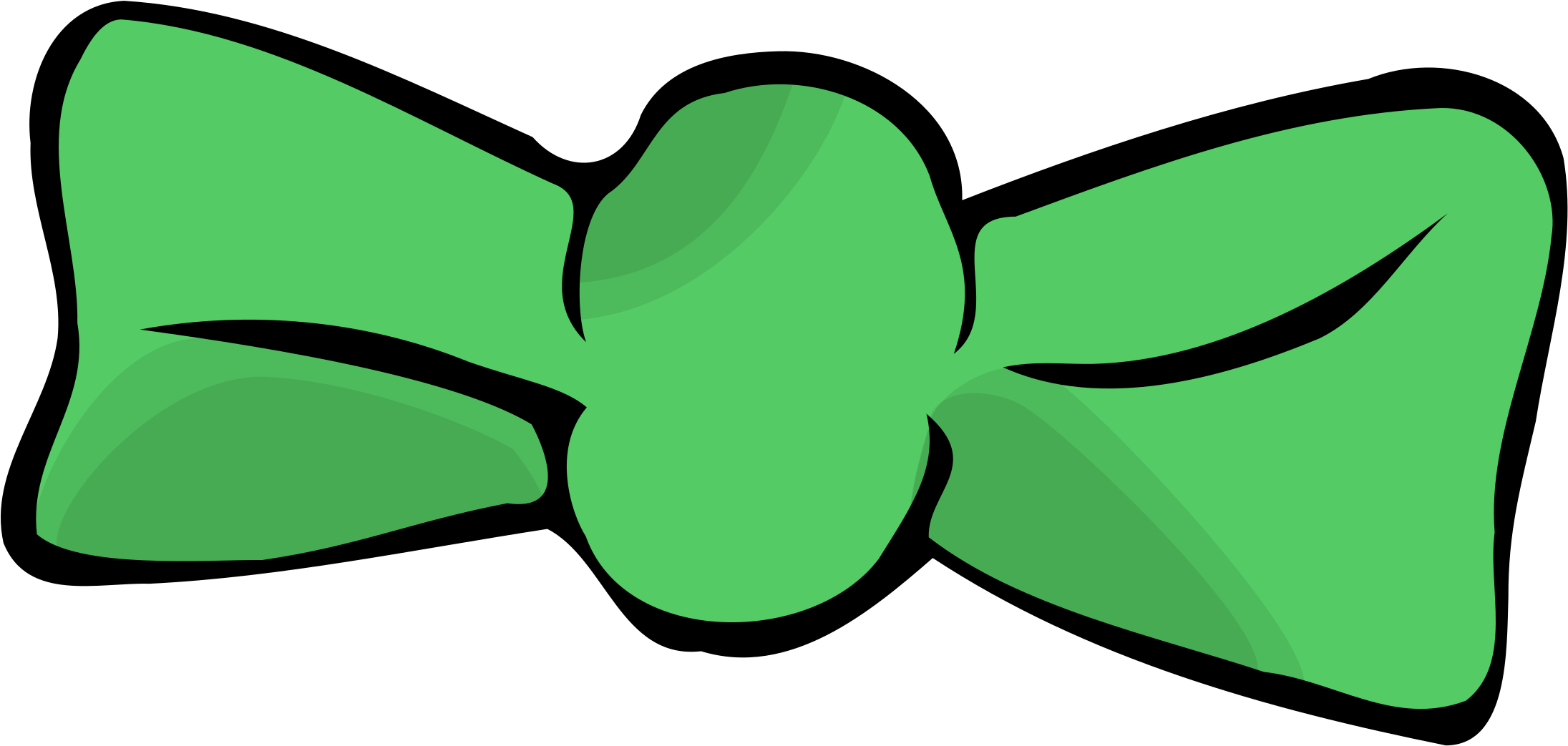 Big Image - Green Bow Tie Clipart - Png Download (2400x2400), Png Download