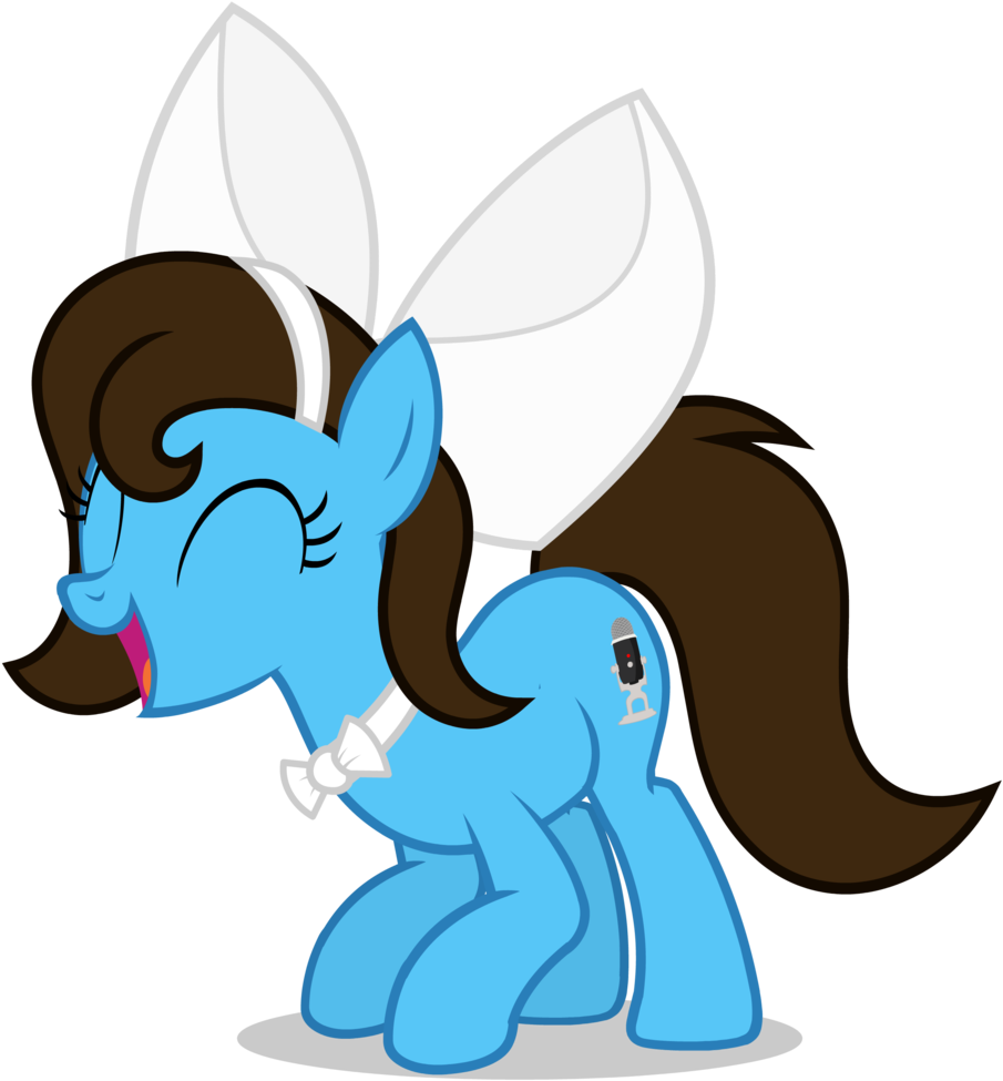 Artist Egstudios Blue Fur Bow Cutie - Cartoon Clipart (1024x1024), Png Download