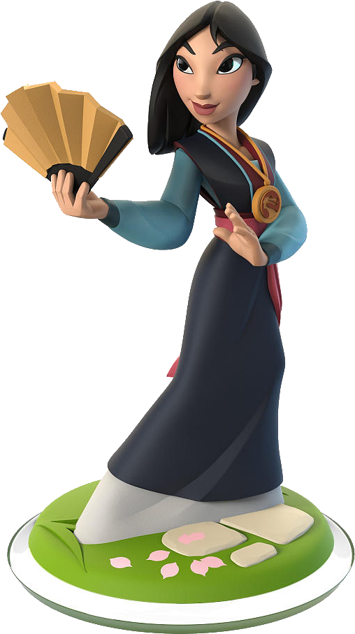 Figurine Clipart Disney Infinity - Disney Infinity Mulan - Png Download (563x970), Png Download