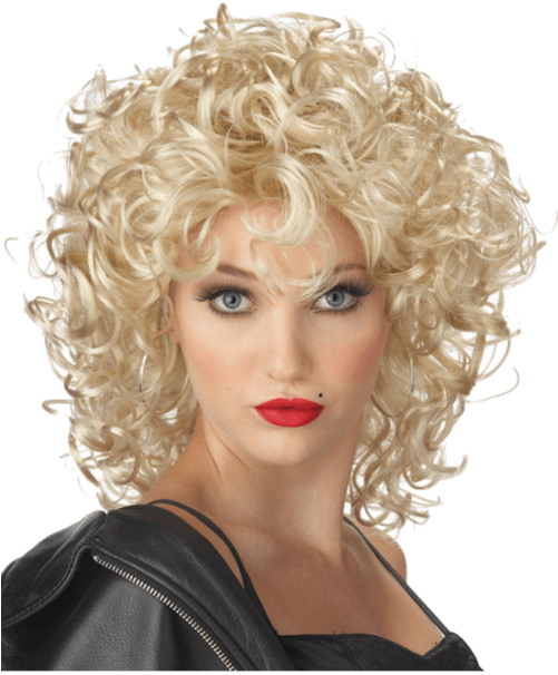 Joke Blonde Blonde Wig Skydiving - Madonna 80s Wig Clipart (500x793), Png Download