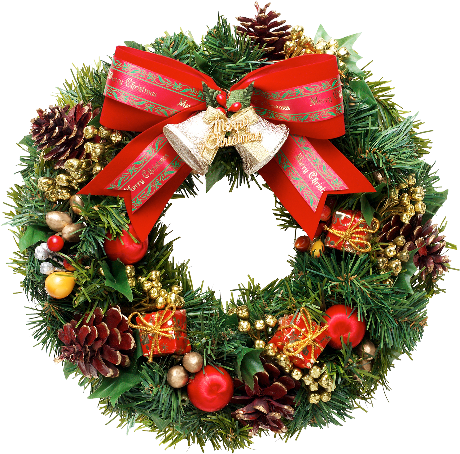 12 Christmas Psd Garland Border Images Free - Christmas Clipart (1500x1500), Png Download