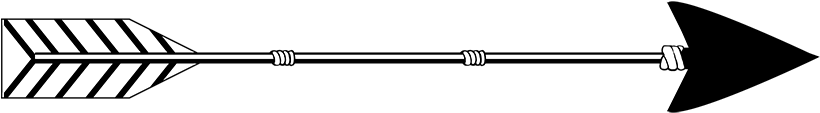 All Kinds Of Arrow Clipart Clip Transparent - Tribal Arrow Clipart Black And White - Png Download (1004x357), Png Download
