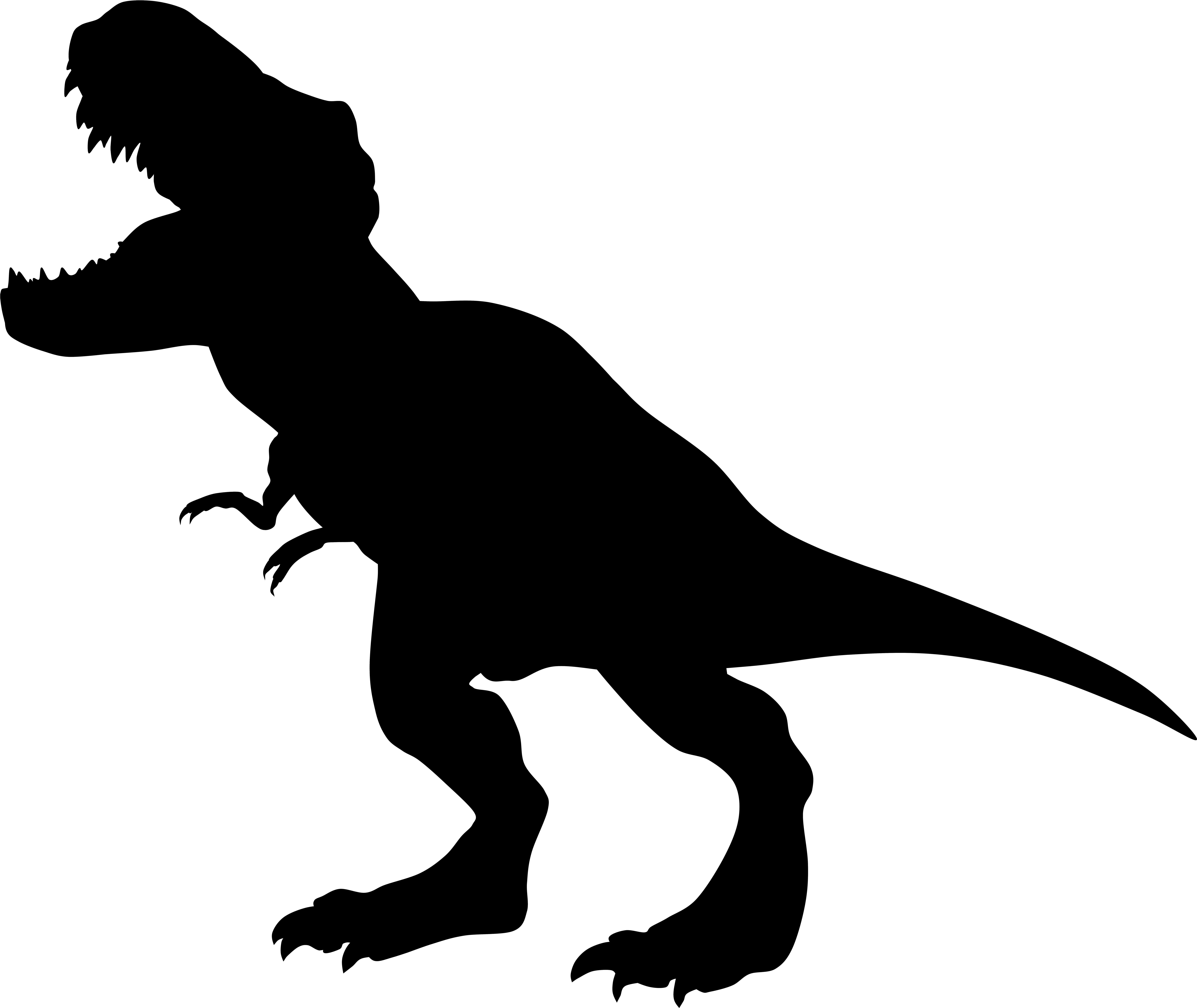 Unicorn Black Silhouette Clipart Free Stock Photo - Png Download (8000x6660), Png Download