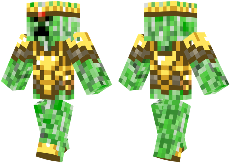 Creeper King - Minecraft Skins Creeper King Clipart (804x576), Png Download