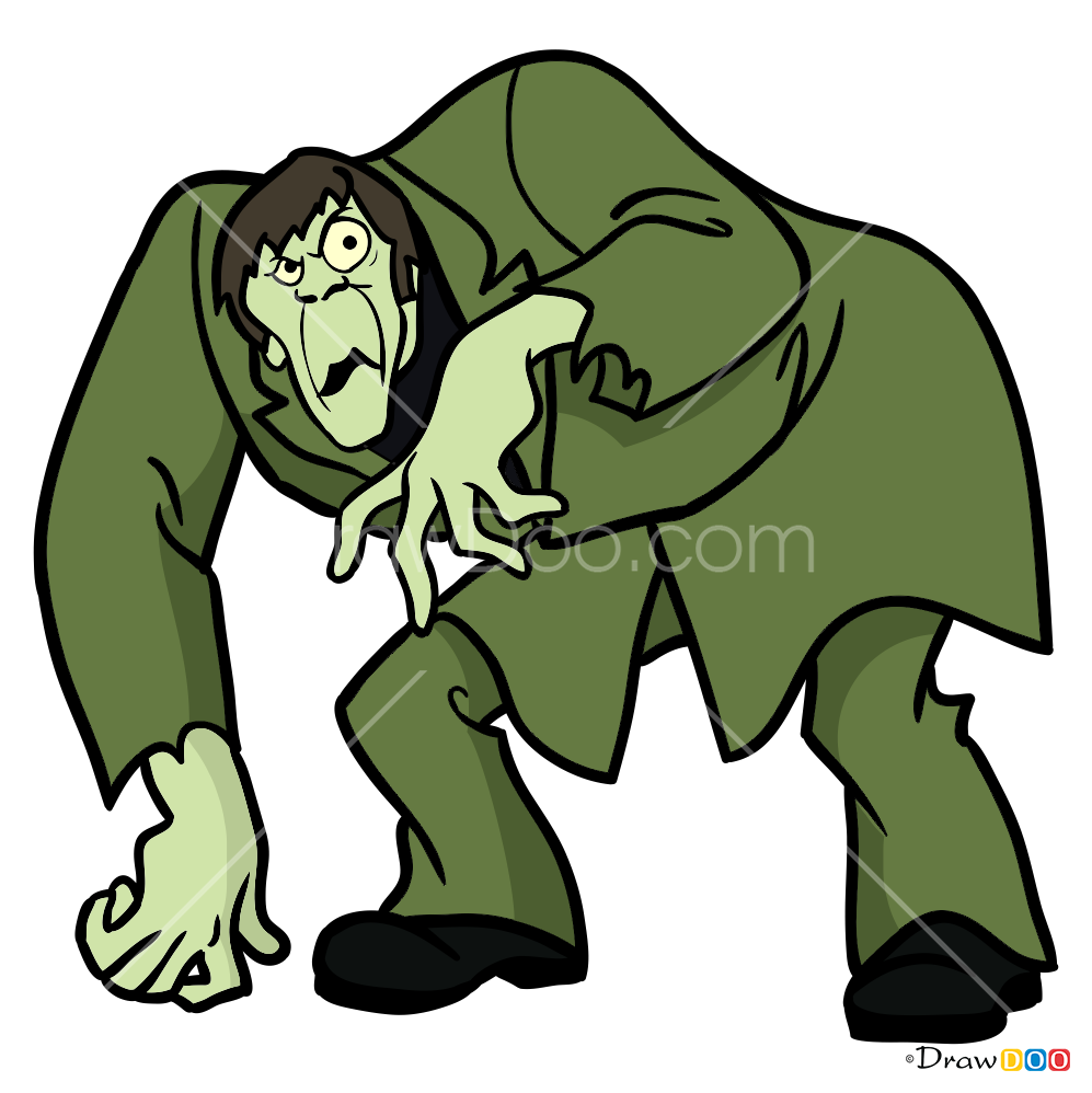 Download How To Draw The Creeper Scooby Doo Png Creeper From Creeper
