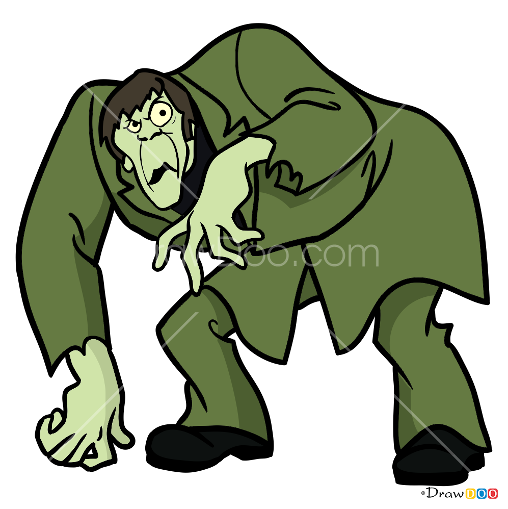 How To Draw The Creeper Scooby Doo Png Creeper From - Creeper Scooby Doo Clipart (997x998), Png Download