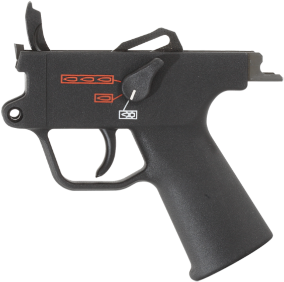 Pistol Grip, 0 1 3 Pictogram - Heckler & Koch Mp5 Clipart (604x600), Png Download
