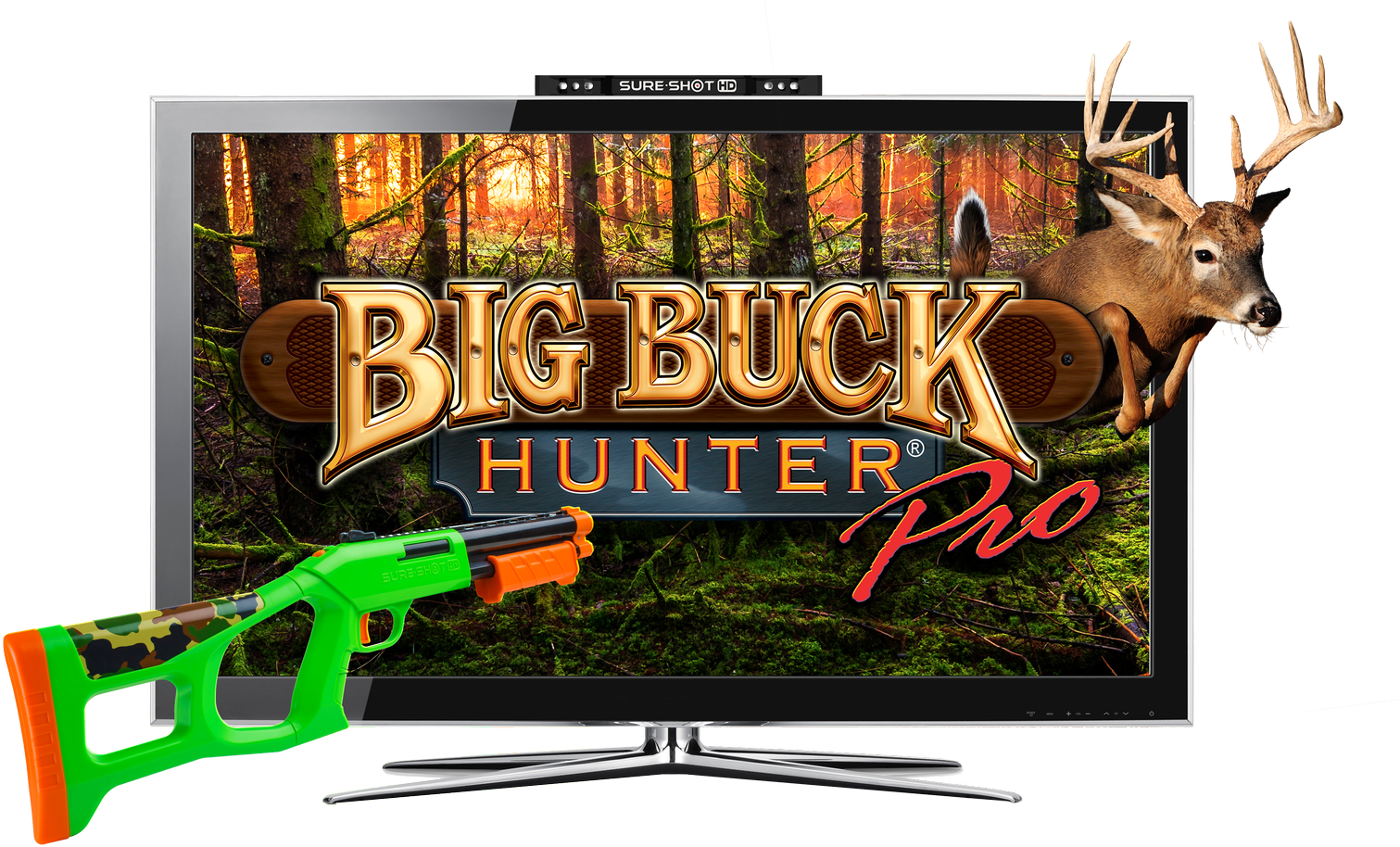 Sure Shot Hd Big Buck Hunter Pro Video Game System, - Big Buck Hunter Pro Clipart (1600x975), Png Download