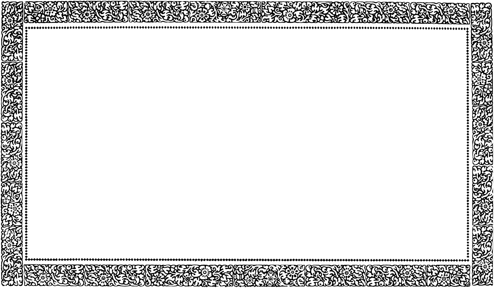 Vintage Border Frame Png Pic - Clip Art Transparent Png (1600x932), Png Download