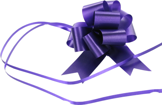 Bow, Pp, 31mm, Ø100mm, Purple - Present Clipart (640x640), Png Download