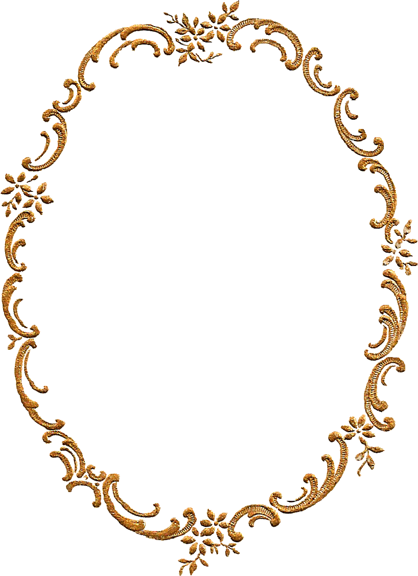 Gold Frames Design Png Clipart (867x1159), Png Download