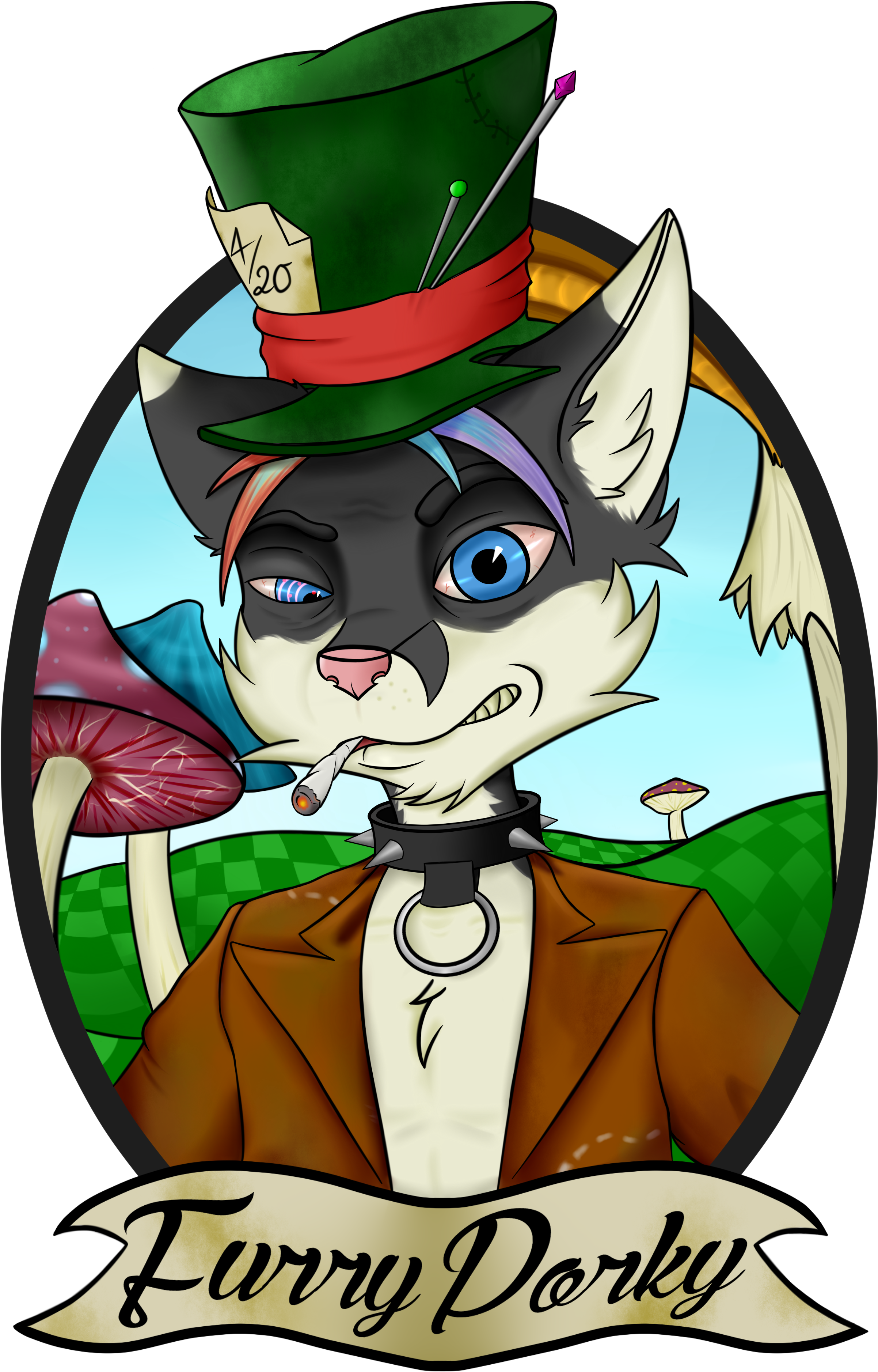 Porky The Mad Hatter Clipart (2403x3753), Png Download