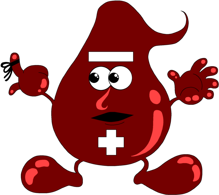Blood Drop Man By Unicorn-skydancer08 On Clipart Library - Blood Cartoon Png Transparent Png (900x696), Png Download