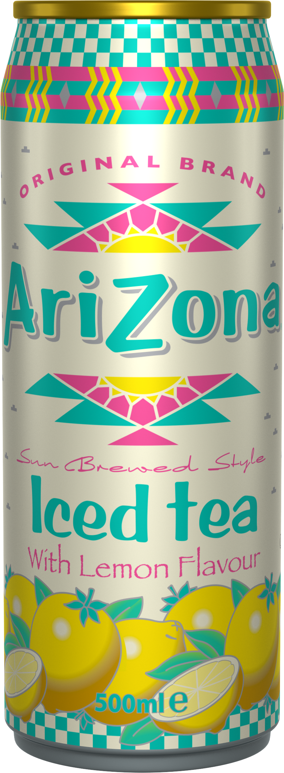 Arizona Iced Tea With Lemon Flavour Cans 12 X 0,5 Liter - Arizona Tea Clipart (1680x2720), Png Download