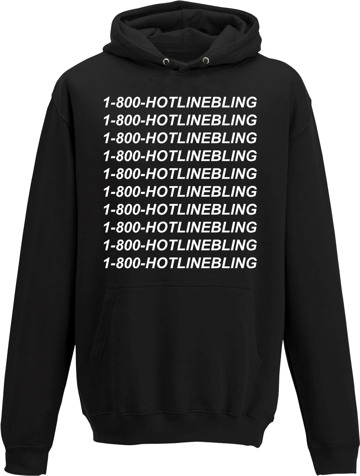 Singoutloud Hotline Bling Printed Hoodie Clipart (1262x1671), Png Download