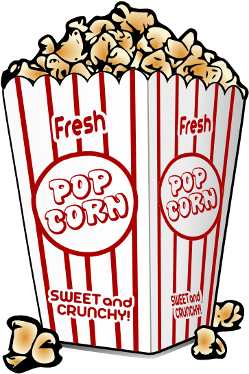 Butter Clipart Png Transparent - Movie Popcorn Clipart (480x720), Png Download