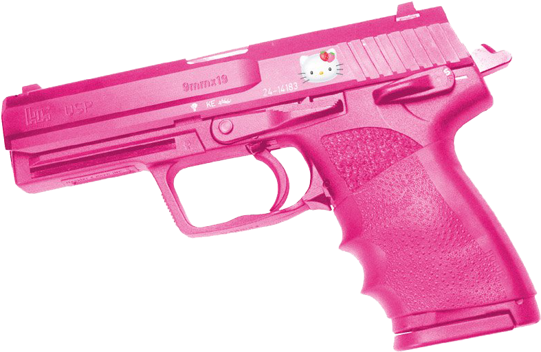 ☯this Shit Is Transparent☯ - Hello Kitty Gun Png Clipart (800x527), Png Download
