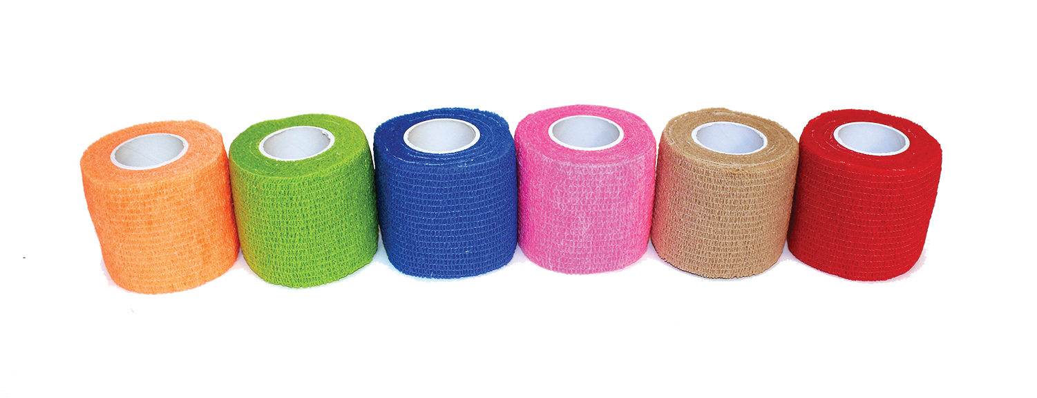 Assorted Colors Cohesive Bandage, 2" - Thread Clipart (1500x583), Png Download
