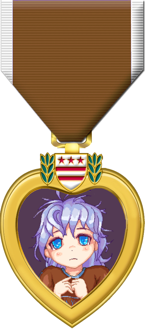 458kib, 507x1148, Igg Medal Loli - Purple Heart Veteran Clipart (507x1148), Png Download