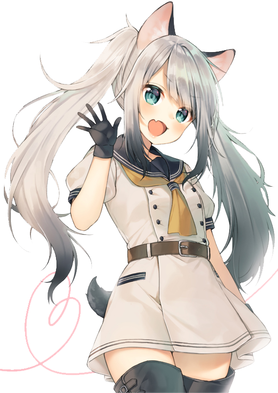 Neko Loli - Аниме Тян Пнг Clipart (566x800), Png Download