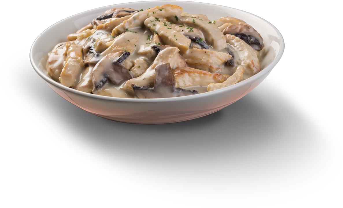 Chicken & Mushroom Clipart (1200x722), Png Download