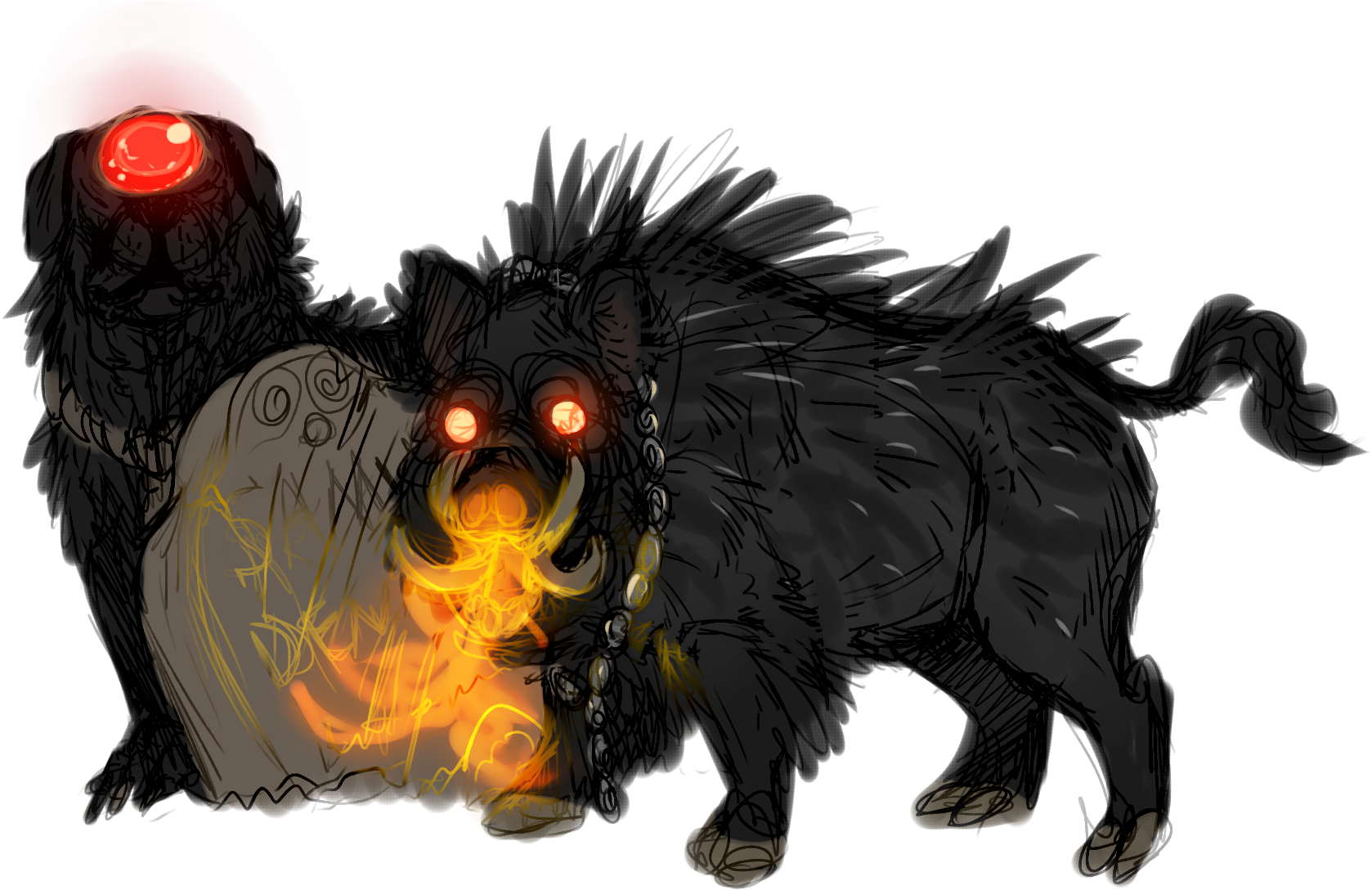 [g/p] Graveyard Bros - Cryptid Clipart (1684x1087), Png Download