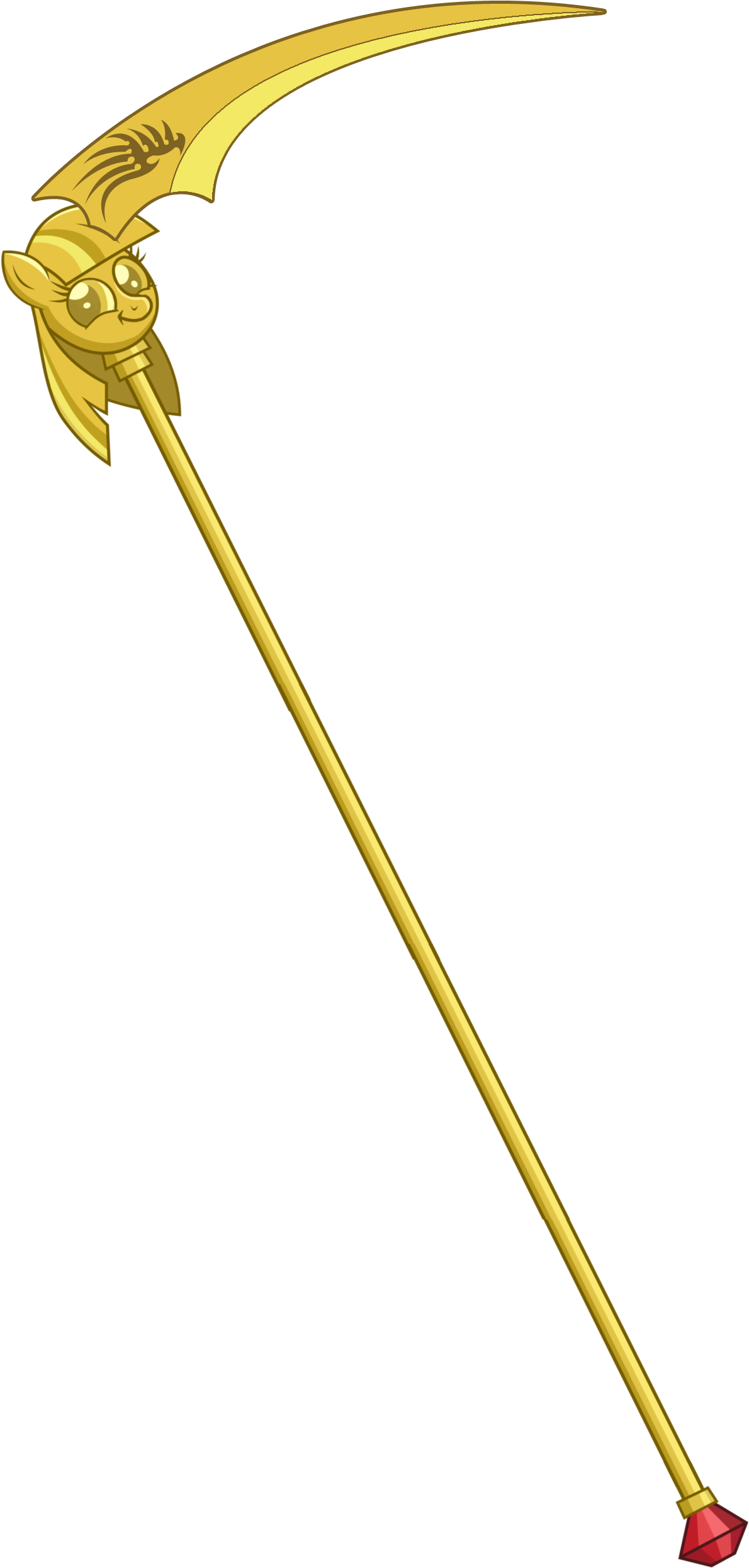 Derpibooru Image Page - Mlp Scythe Clipart (1485x2773), Png Download