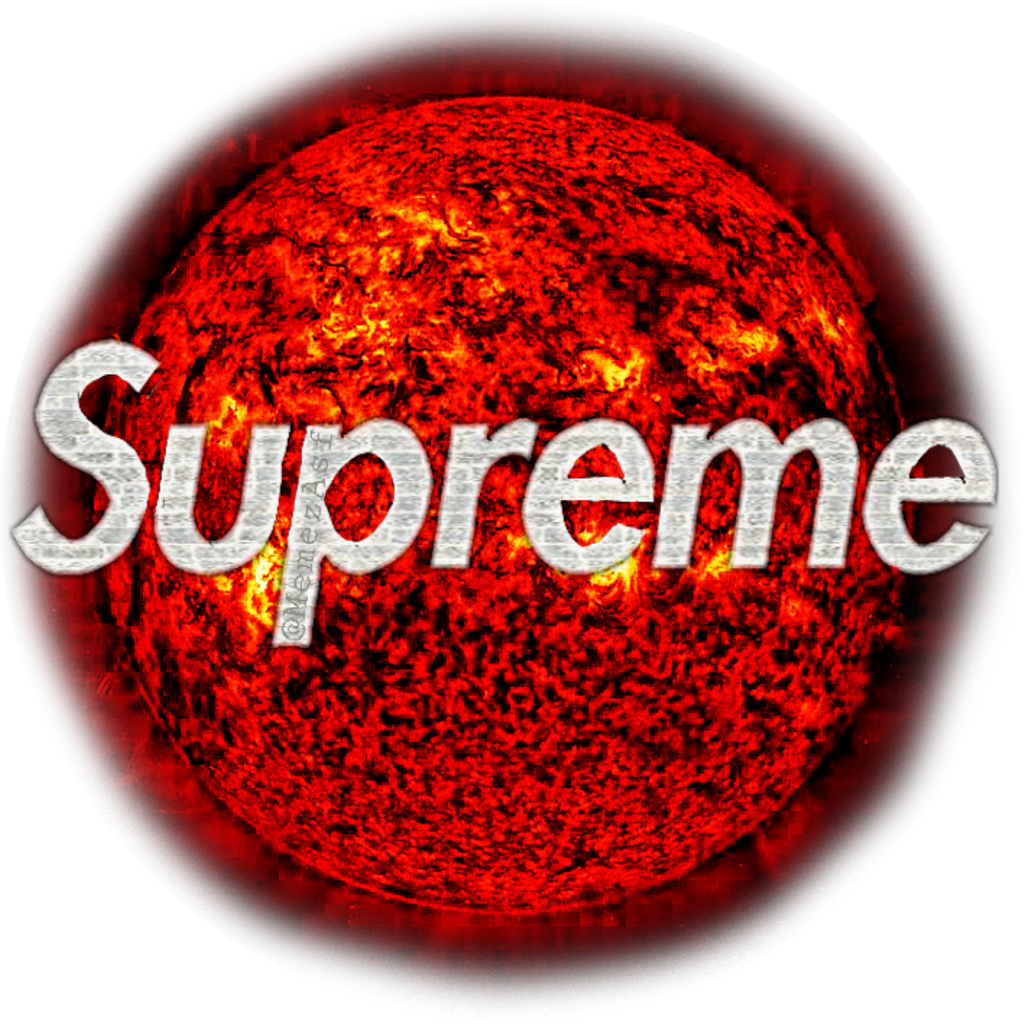 Planet Galaxy Space Supreme Bape Hypebeast Sun Fire - Sun Clipart (1024x1024), Png Download