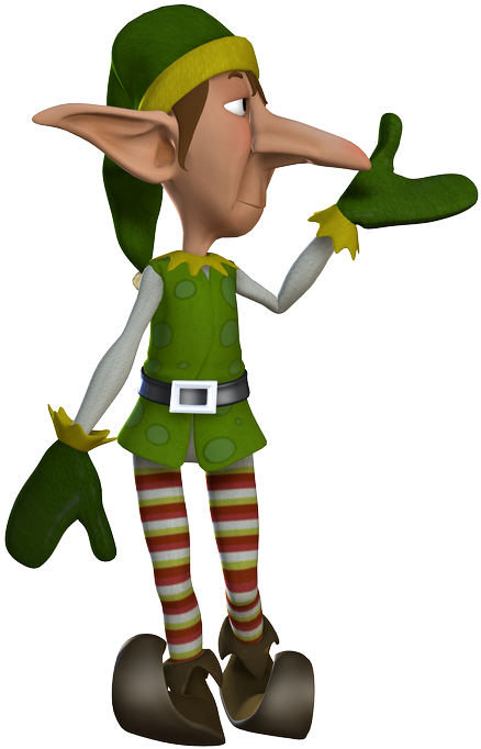 Duende De Navidad Real Clipart (474x704), Png Download