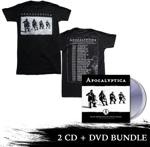 Plays Metallica Live Performance 2 Cd Dvd 2018 Tour - Apocalyptica Plays Metallica By Four Cellos A Live Clipart (600x600), Png Download