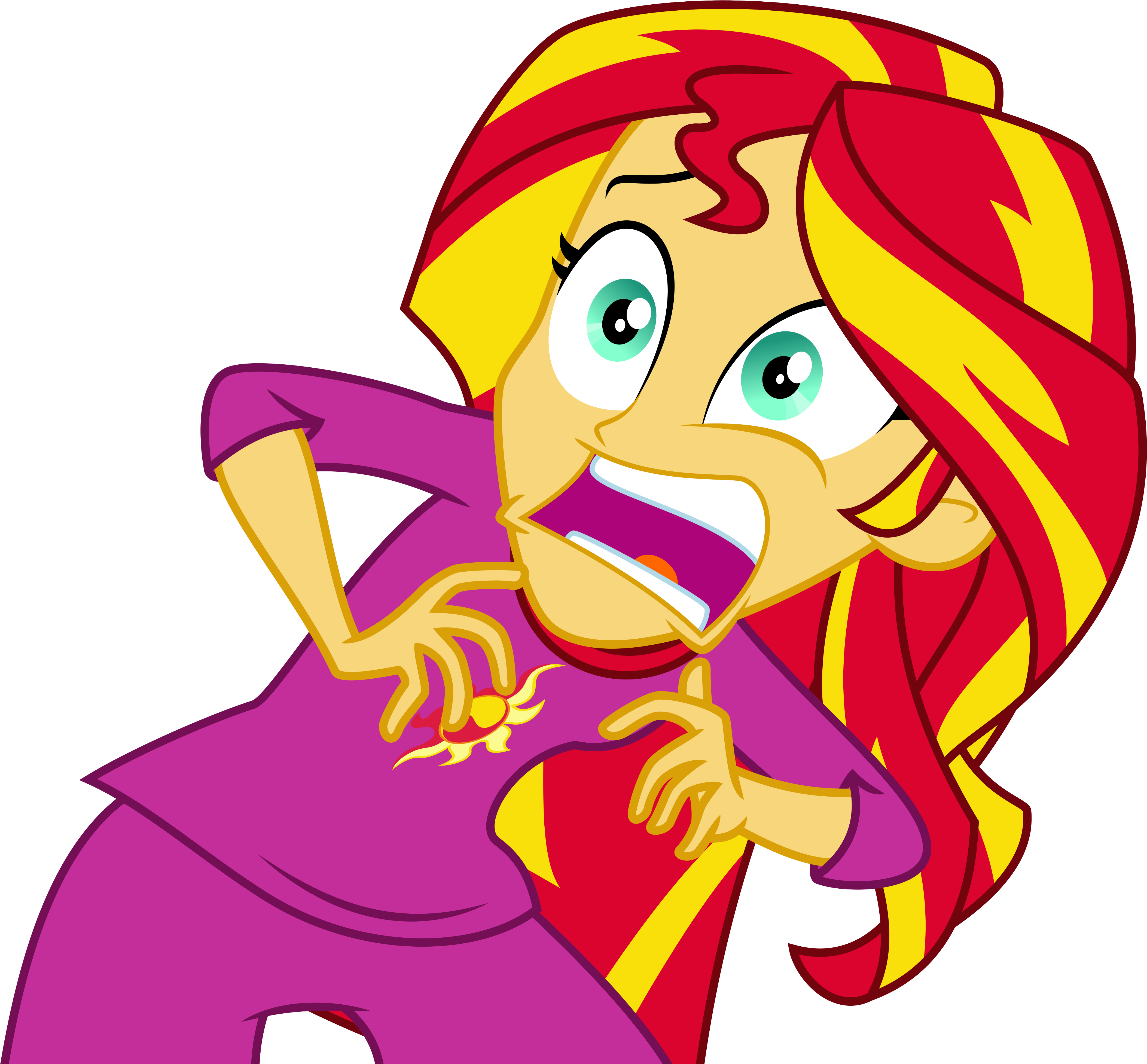 Svg Library Stock Absurd Res Artist Masem Clothes Equestria - Equestria Girls Sunset Shimmer Pajamas Clipart (4410x4000), Png Download